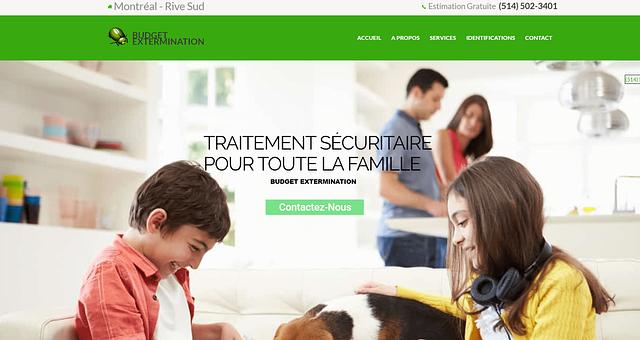 Site web Exterminateur  par cinqpixels