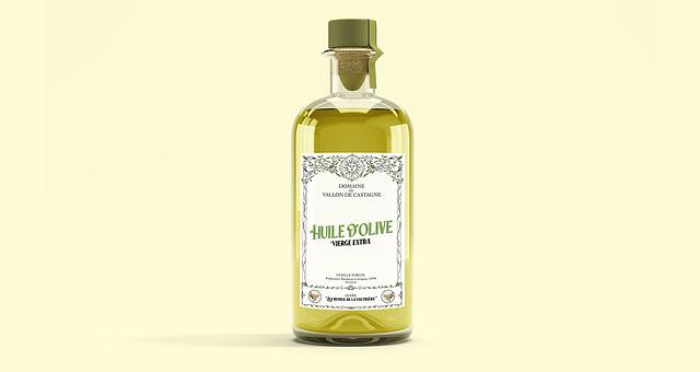 Etiquette huile d'olive par Rémy Galdin