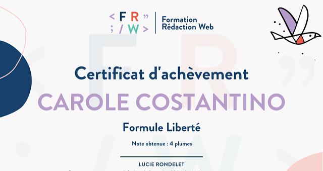 REDACTRICE WEB SEO par Carole Costantino