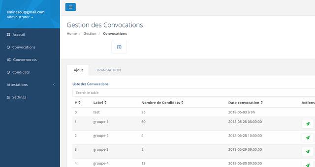 Plateforme de gestion de candidatures par HS-PRO