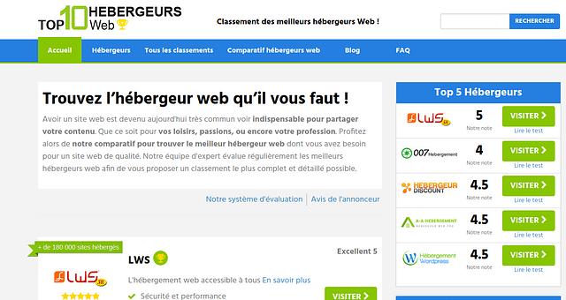 Comparateur Hébergement Web par GiniDev