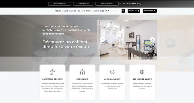 Site vitrine pour un cabinet dentaire par Nadia-Anastasia