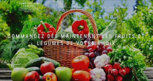 Site de vente en ligne pour primeurs par Paul Theron