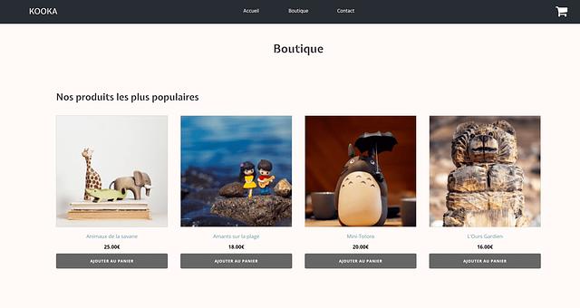 Réalisation d'un site e-commerce par Mathieu Vermont