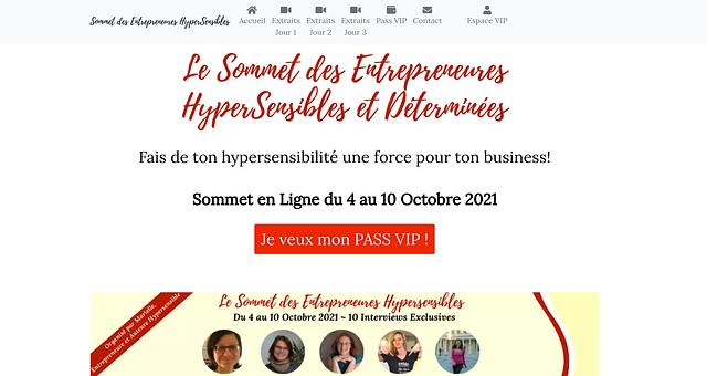Sommet des Entrepreneures HyperSensibles 2021 par Thierry Benda