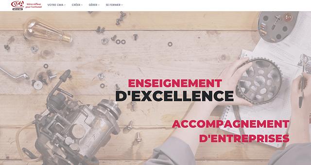 Site web Chambre de métiers HDF par Héléna  George