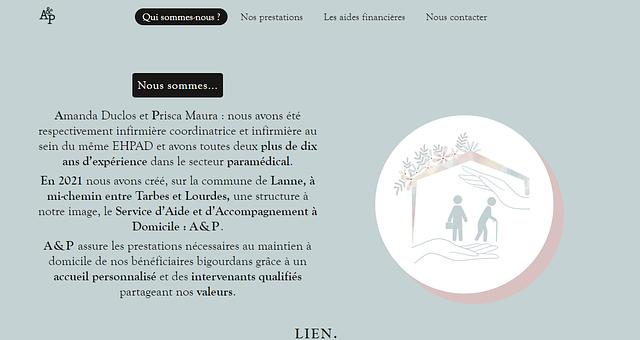 Site Web A&P par Mickaël Picart