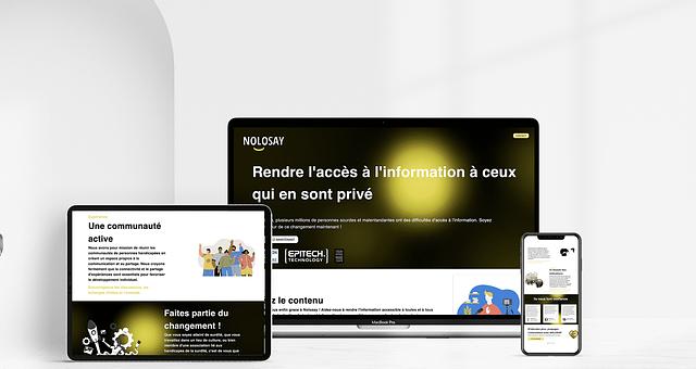 Site vitrine Nolosay par Alexandre Laborde