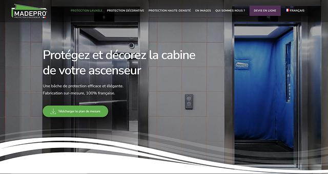 Réalisation du site internet madepro.fr par Marvin Coulibando