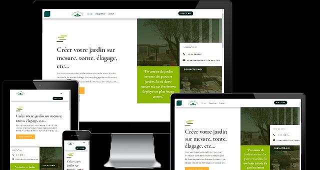 site présentation paysagiste par Cedric Rodrigues