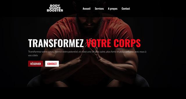 Site web BODY SHAPE BOOSTER par Fidel Katambay