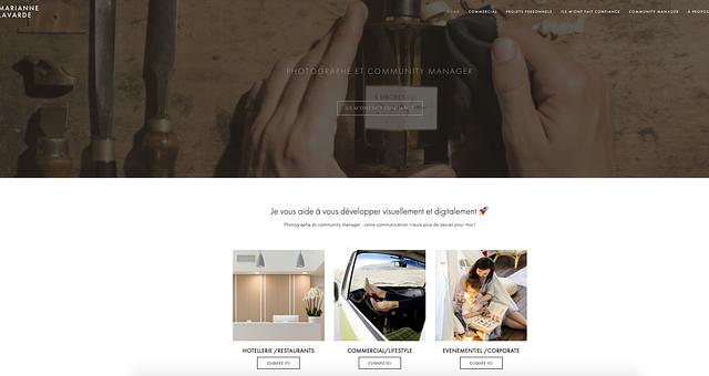 SITE WEB par Marianne Lavarde
