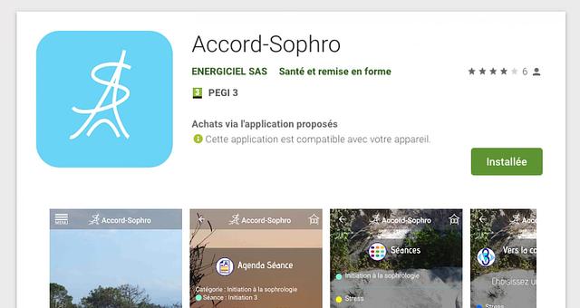Application mobile : Accord-Sophro par eziom