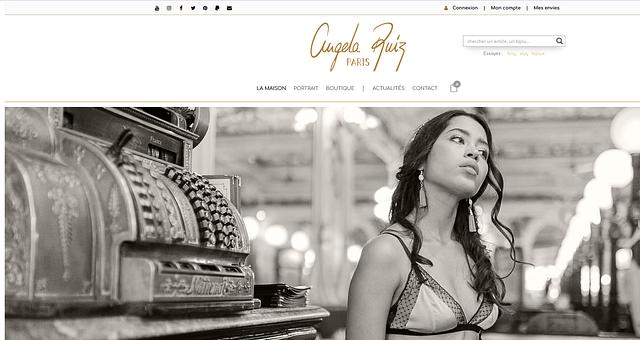 Site e-commerce de Lingerie de luxe par Nicolas Osika