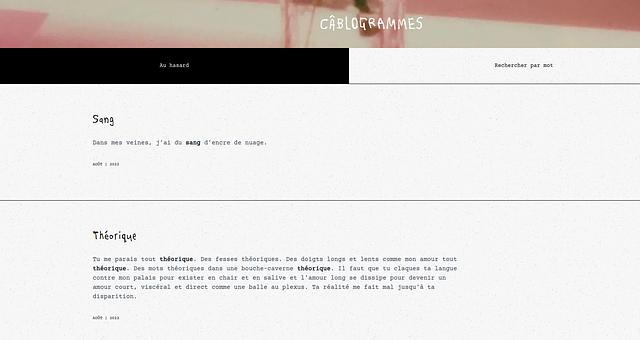 Câblogrammes (recueil de poèmes) par Gaylord Julien