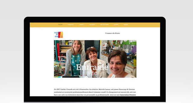 Création de site _ Femmes du Béarn par Clara Loustau