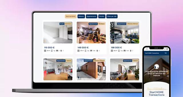 Site internet immobilier par Thomas Castanon