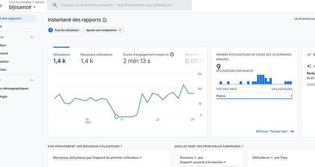 Référencement Bijouxnoir l'aissance des sens  par Damien Lamouret