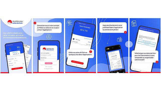 Visuels app store présentation application mobile par Constance Pinson