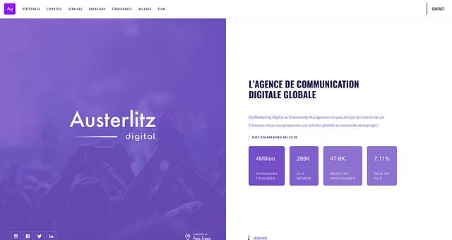 Landing Page - Agence de Marketing par thinkrs