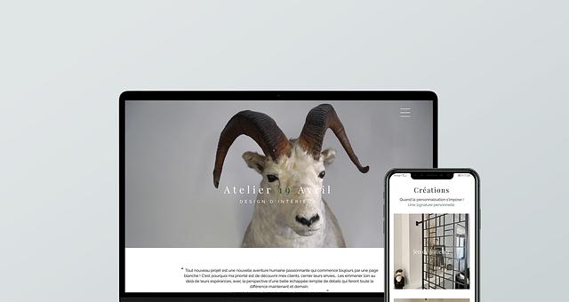 Site vitrine - Design d'intérieur par eugenieco