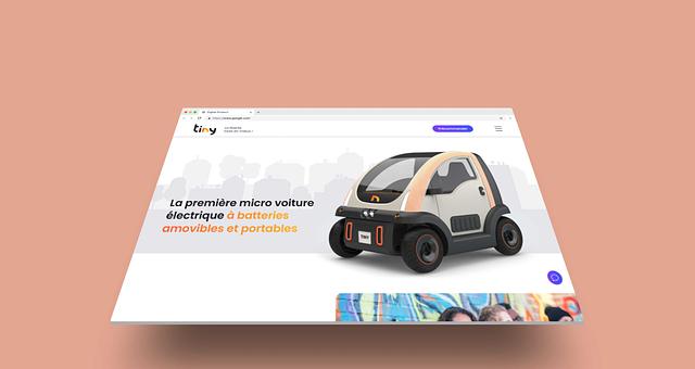 Site web TinyCar par Ilann Dardour