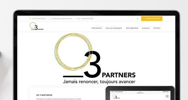 Site pour O3 Partners par Agence_Cle_de_Fa