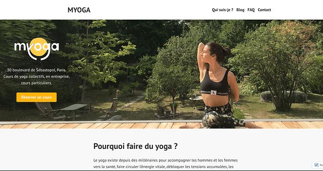 Site Wordpress : www.myoga-paris.com par Flavien Coulmeau