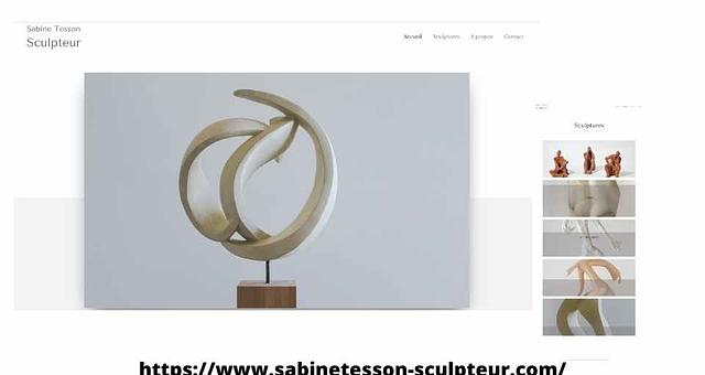 Création d'un site vitrine artiste sculpteur par angelique_dao