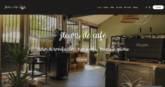 Création site internet Bar à café par Tony Lombard