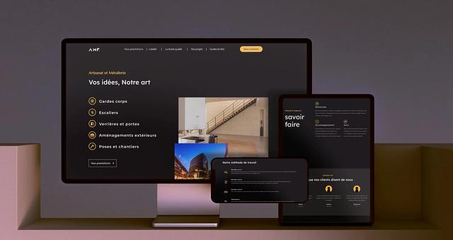 Site web et charte graphique pour un métallier par Thomas Gayraud