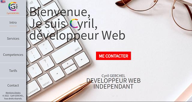 Site vitrine (cyrilgerchel-dev.com) par Cyril-Gerchel