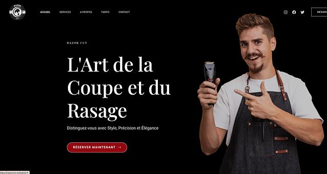 Site web Razor Cut par Fidel Katambay