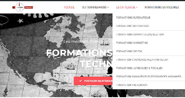 Site plaquette pour organisme de formation   par TalentCare