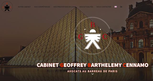 Création du site "Cabinet G. B. Cennamo" par Déborah Lepunski