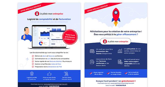 Flyer recto verso par Constance Pinson