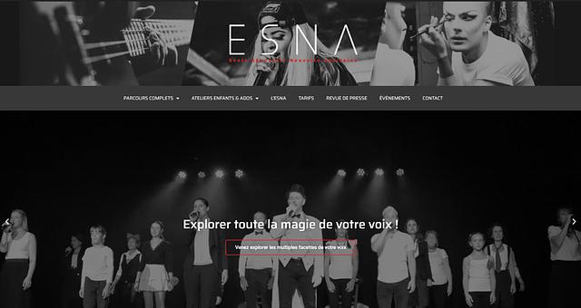 Création site internet ESNA par Marc Julié