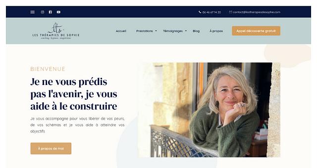 Création d'un site WordPress par Pénélope Rageau