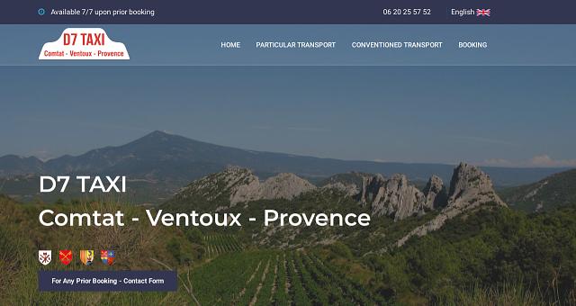 Création d'un site vitrine Taxi par baldrsas