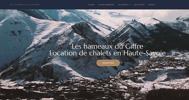 Création d'un site de réservations de chalets par Clémence Lagardère