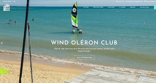 Wind Oléron Club - refonte site web par Guillaume Normandin