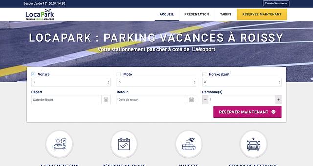 Locapark Roissy par Agence Focus Interactive Paris