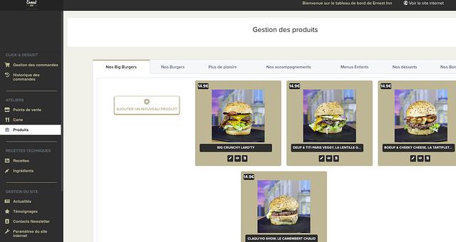 Site Vitrine et vente de burgers par Jérémy Lechat