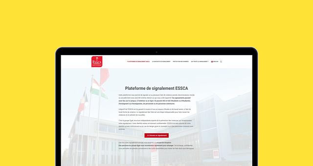 Plateforme de signalement  par Elise Villeneuve