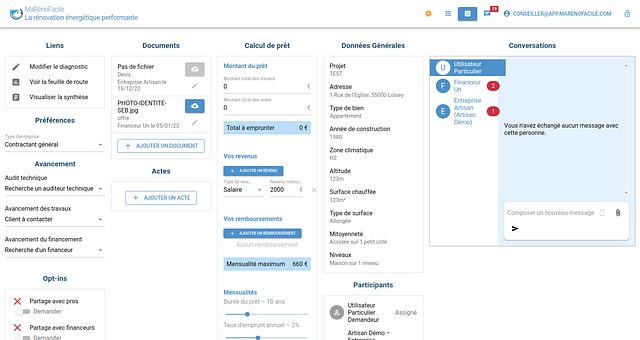 Application d'audit énergétique de logements par Pierre-Alexandre Lesaignoux