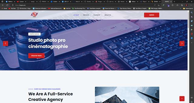 site web pour entreprise de media par Soh Kengne Julio
