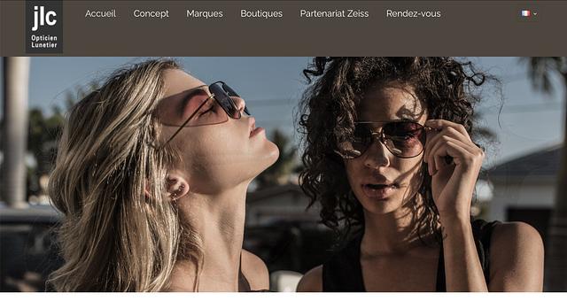 Site vitrine de lunetier  par Aboutyouandco