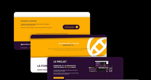 Landing Page : Grandline-TV  par Loup Marandet