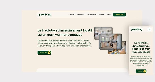 Site web Greeliving par Kapix