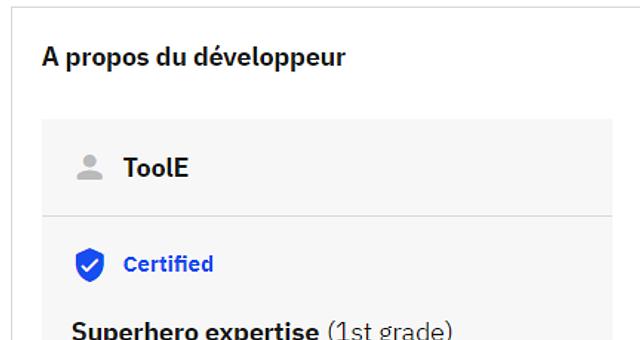Statut Développeur SuperHéro par intersoft4shopifyetpresta
